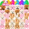 24 Pack Prefilled Easter Eggs with Stuffed Animals,3.15" Plastic Easter Eggs Filled with Bunny Toys,Perfect for Party Basket Stuffers Fillers